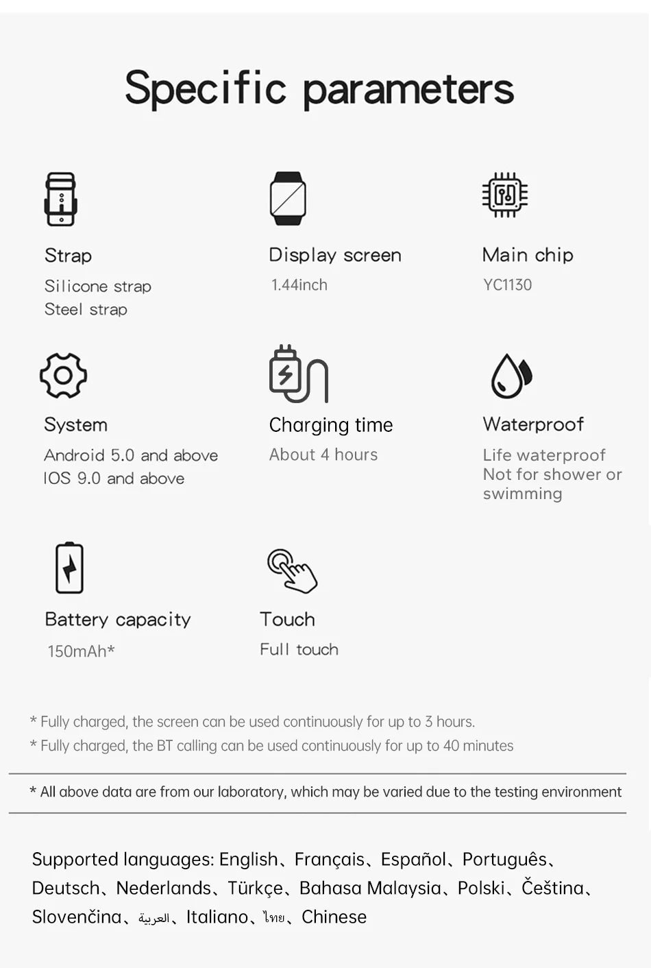 Smartwatch 1,44” – Conectividad y control en tu muñeca